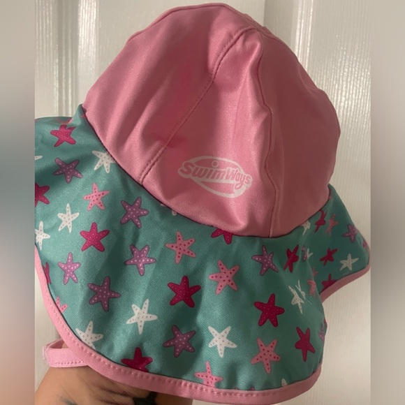 🔴 3/$12 Baby Girls Pink Graphic Swim Hat! NWT! - Picture 3 of 4
